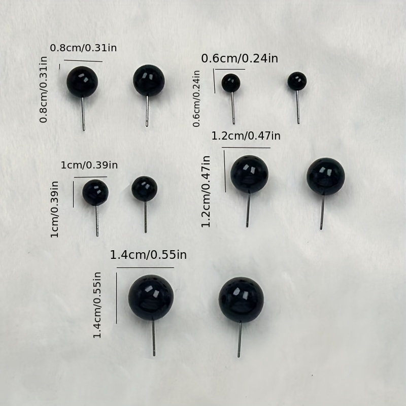 Beads Stud Earrings Acrylic Material Holiday Gift